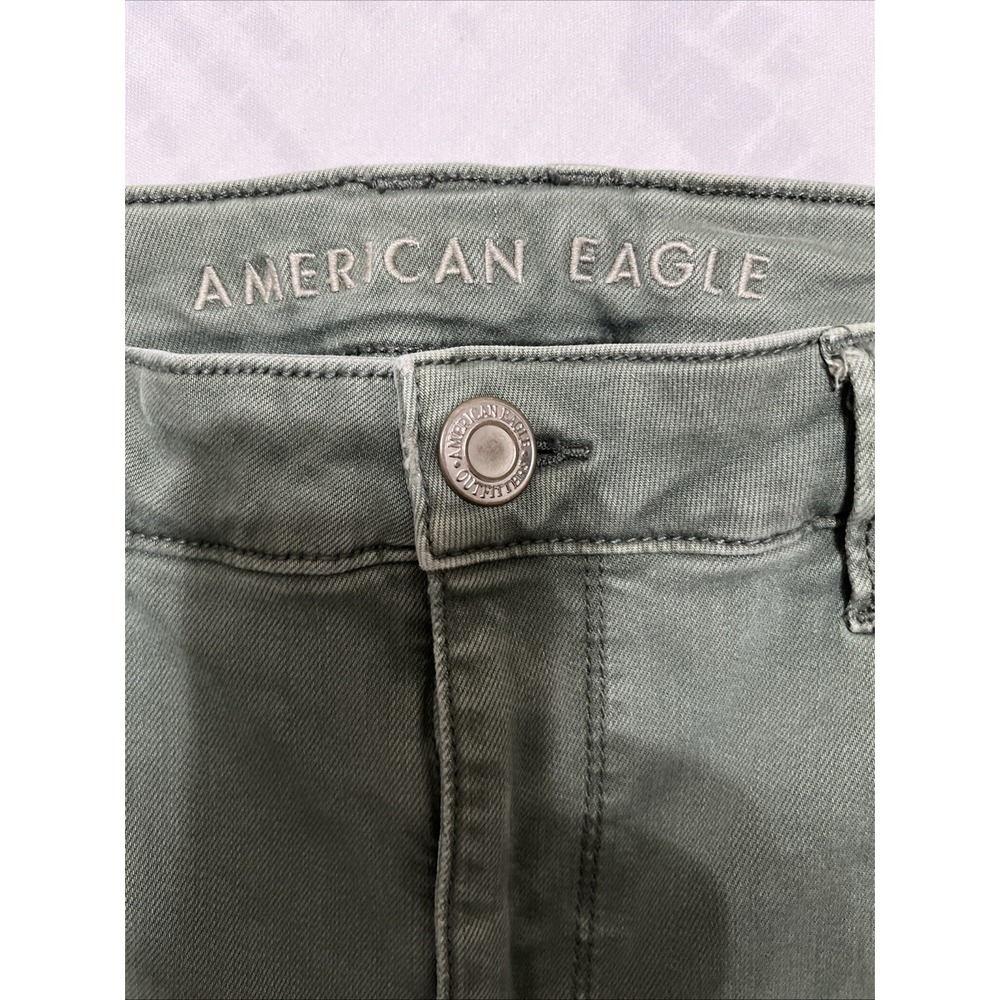 American Eagle Outfitters Women's Green High Rise Jeggings Size 14